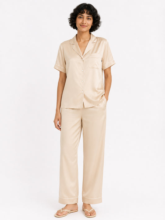 Aurore Satin Pajama Set