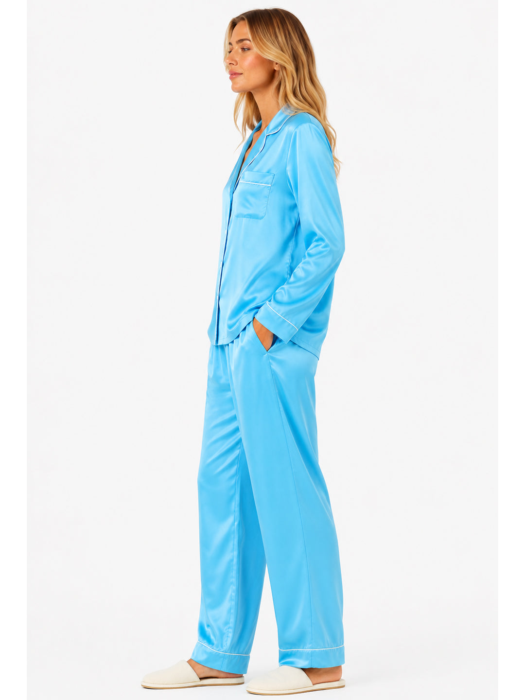 Ciel Satin Classic Pajama Set