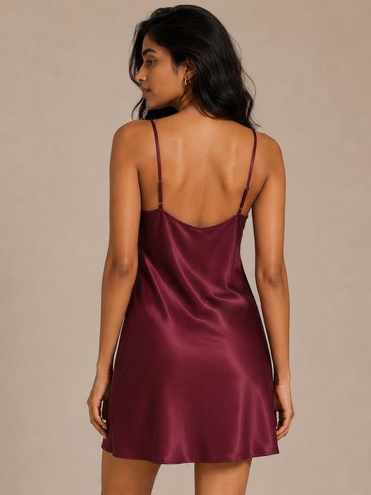 Claret Slip Dress