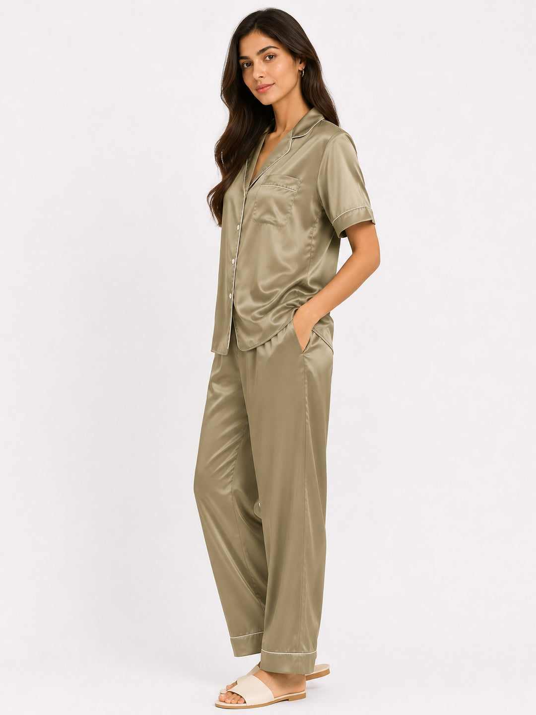Cypress Satin Pajama Set