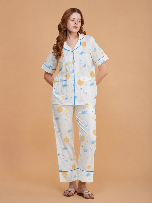 Daydream Celestial Cotton Pajama Set