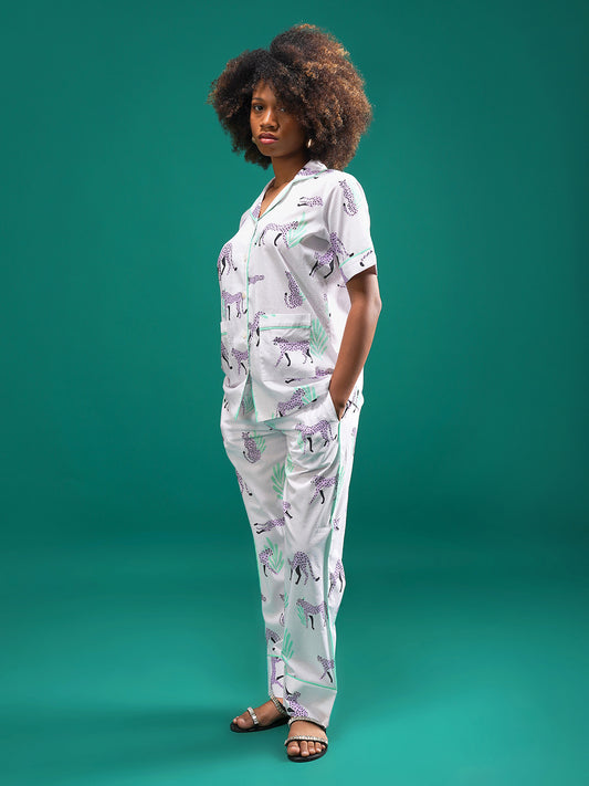 Wild Mauve Cotton Pajama Set