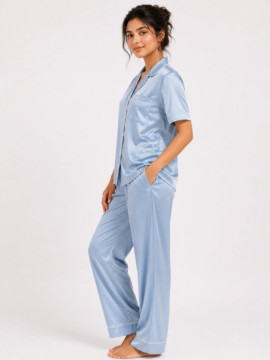 Zephyr Satin Pajama Set