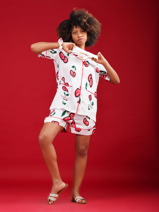 Cherry Pop Shorts Set