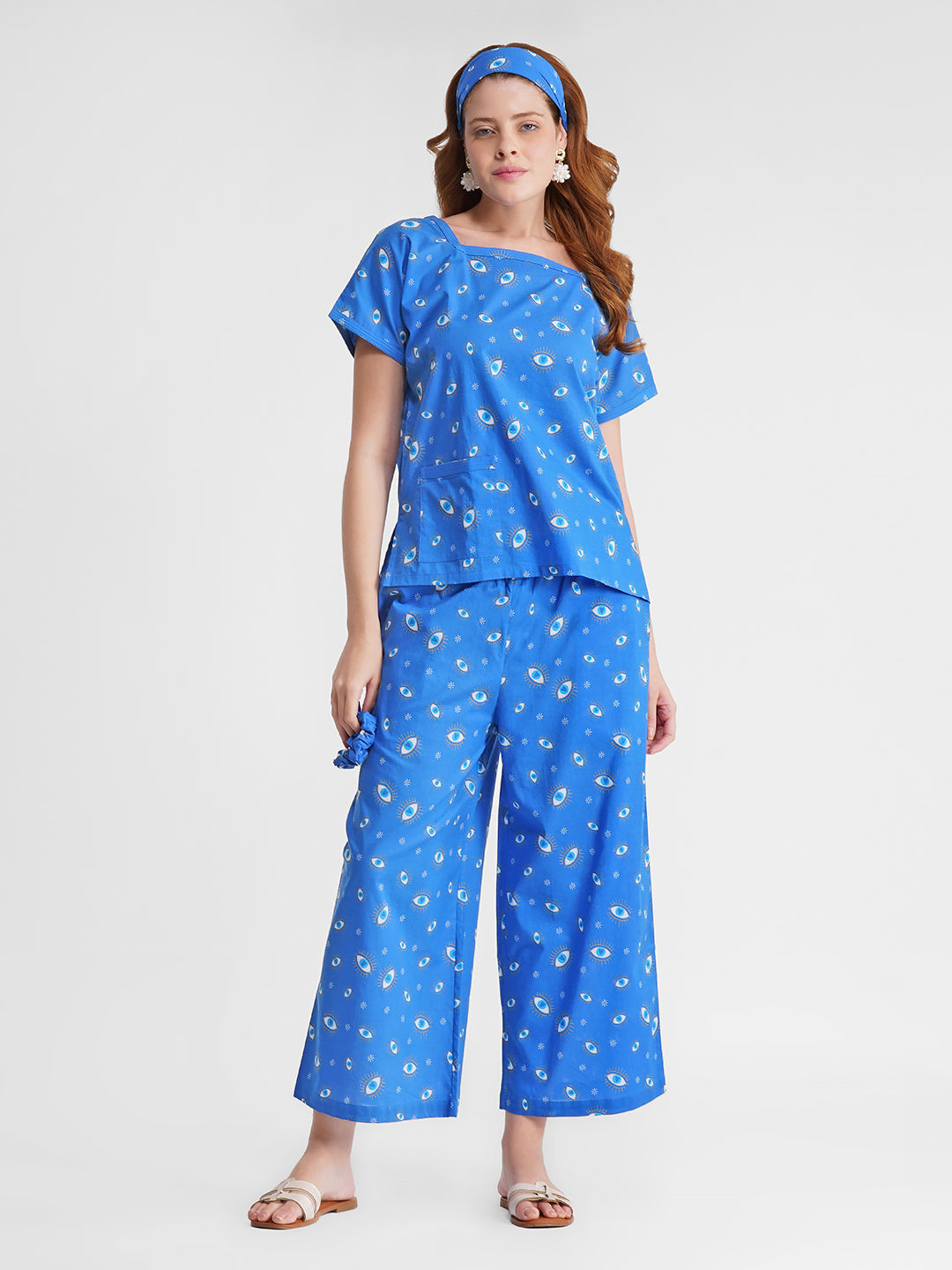 Lucky Charm Cut-Sleeve Cotton Set