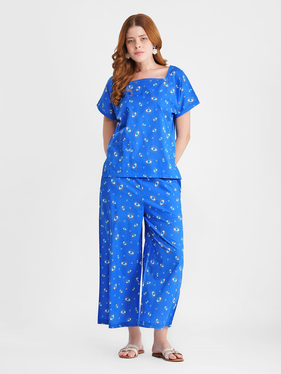 Lucky Charm Cut-Sleeve Cotton Set