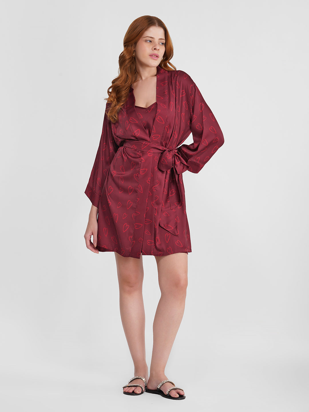 Velvet Heart Satin Set