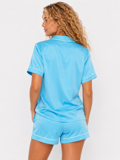 Ciel Satin Shorts Set