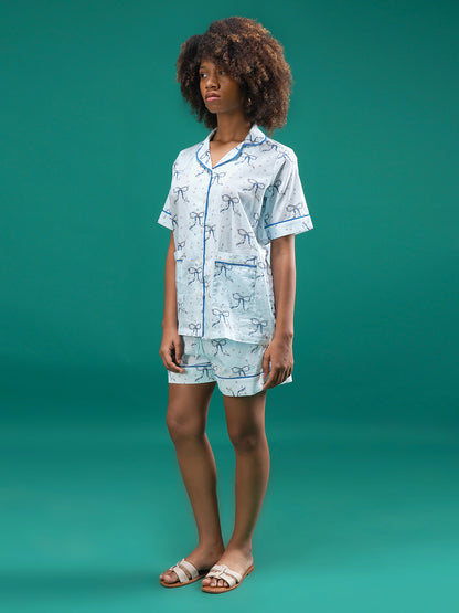 Twilight Bows Cotton Shorts Set