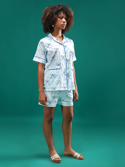 Twilight Bows Cotton Shorts Set