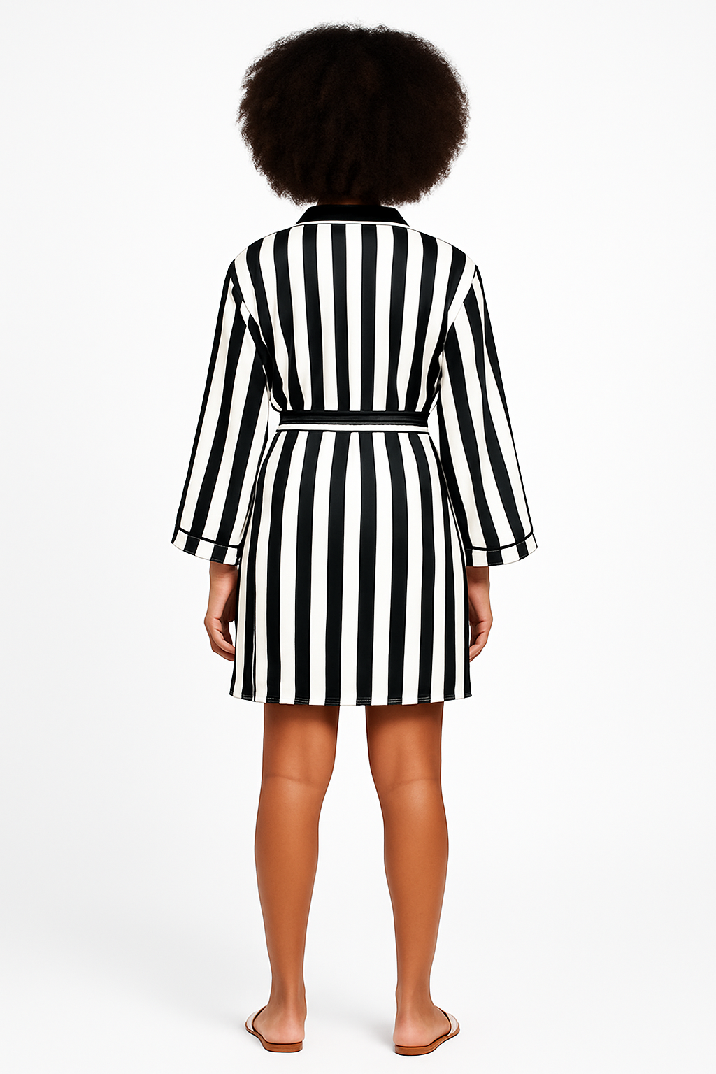Monochrome Luxe  Robe