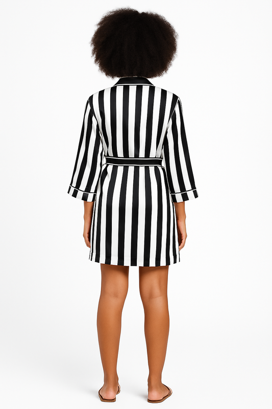 Monochrome Luxe Satin Set