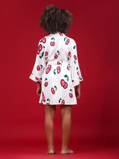 Cherry Pop Satin Set