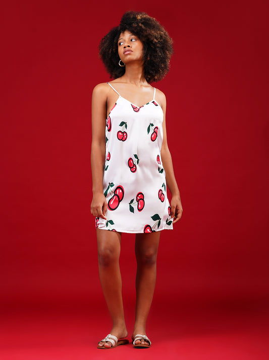 Cherry Pop Slip Dress