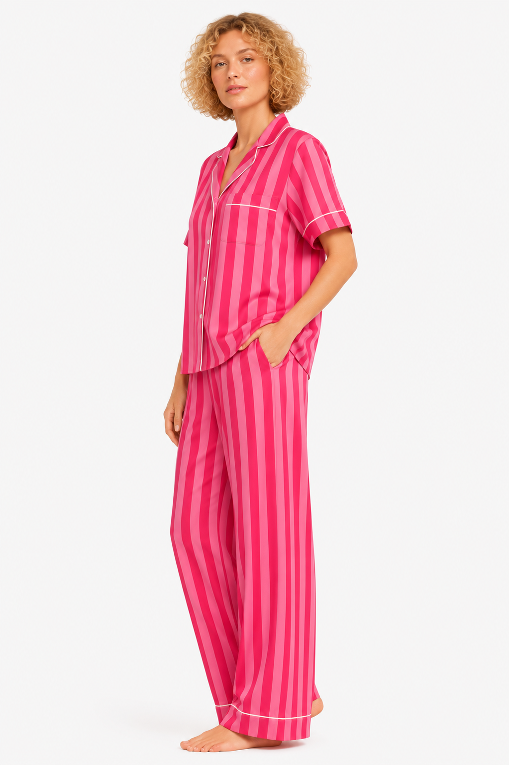 Bonbon Satin Pajama Set