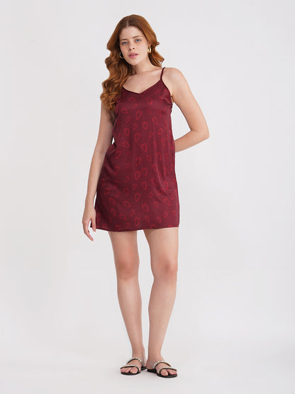 Velvet Heart Slip Dress