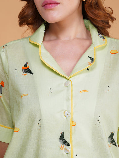 Birdie Brunch Cotton Shorts Set