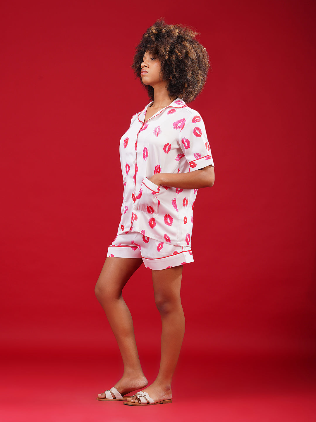 Kiss Kiss Shorts Set