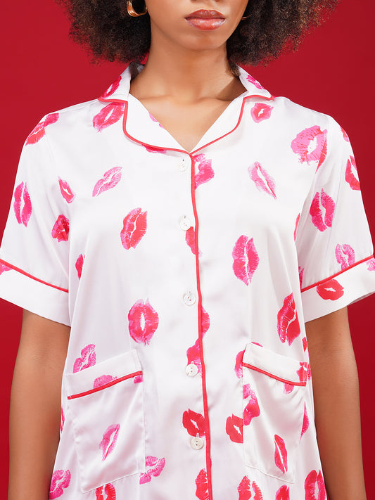 Kiss Kiss Shorts Set