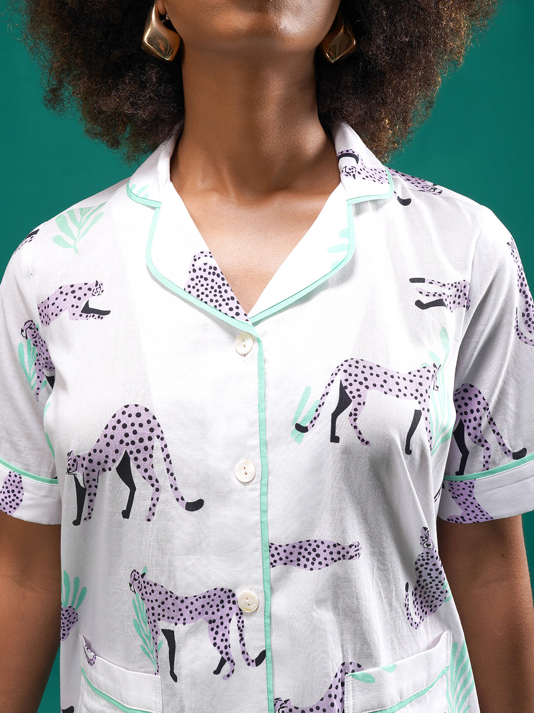 Wild Mauve Cotton Shorts Set