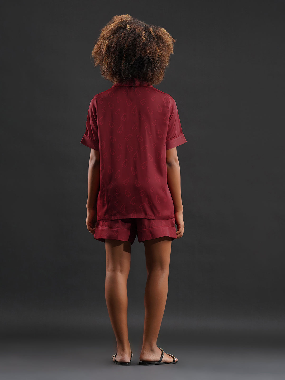 Velvet Heart Shorts Set