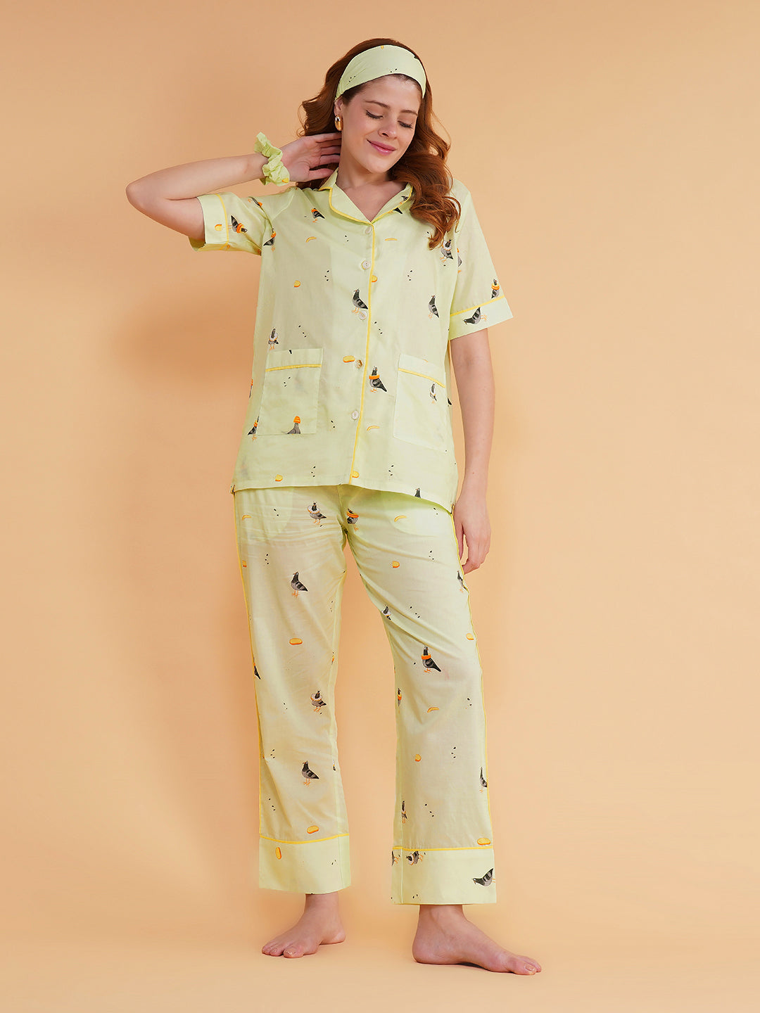 Birdie Brunch Cotton Pajama Set