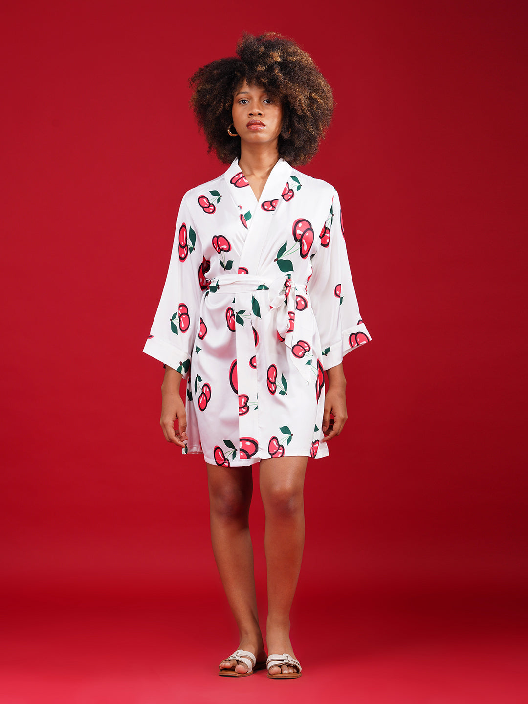 Cherry Pop Satin Set