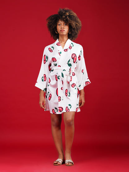 Cherry Pop Satin Set