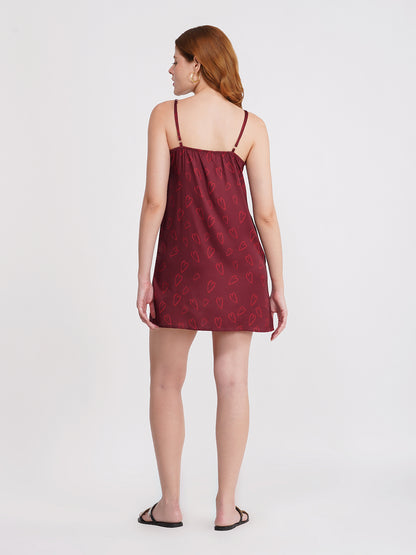 Velvet Heart Slip Dress