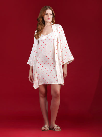 Sweetheart Satin Set