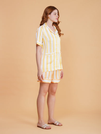 Lemon Soufflé Shorts Set