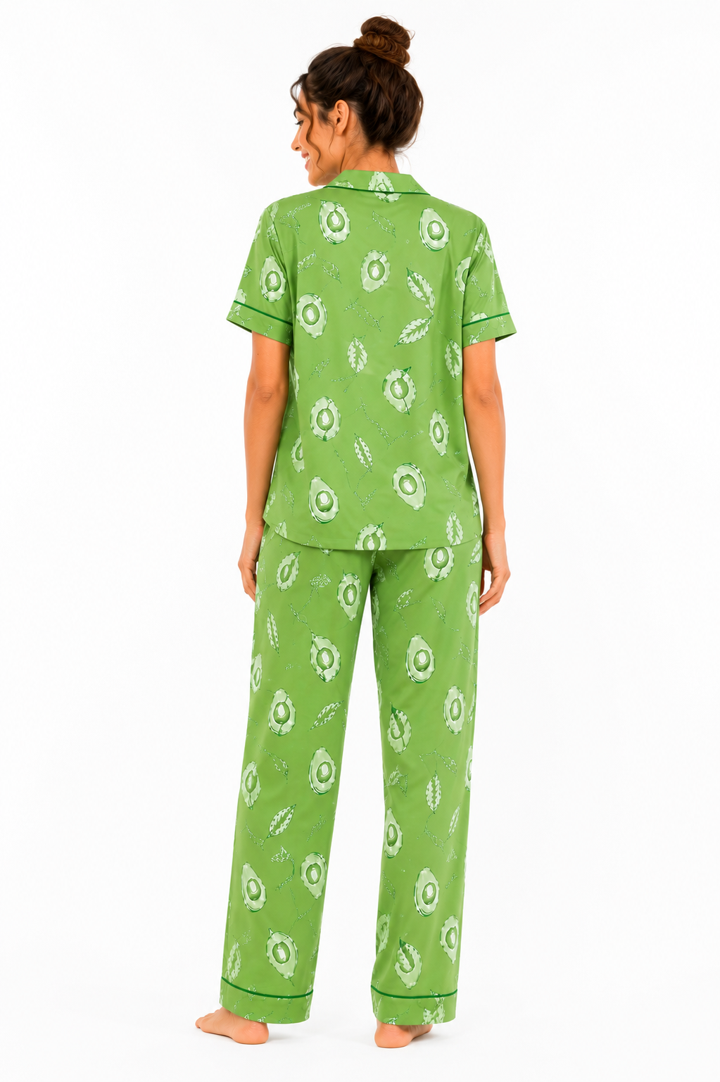 Avocado Bliss Cotton Pajama Set