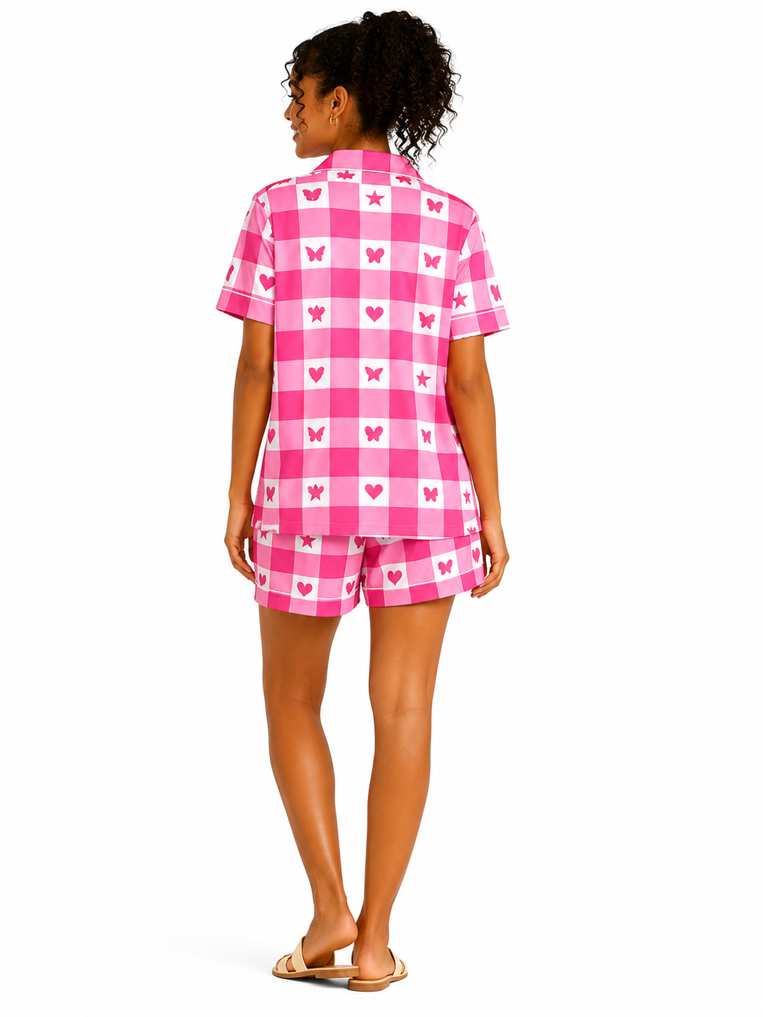 Pink Picnic Cotton Short Set