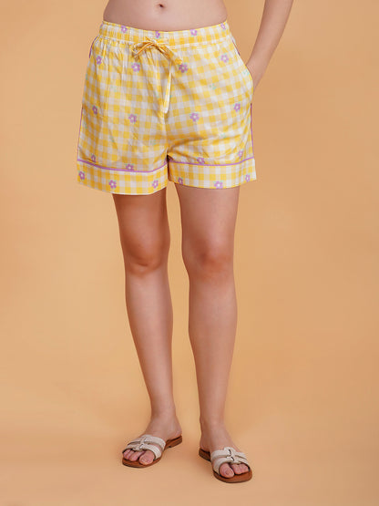 Picnic Bloom Cotton Shorts Set