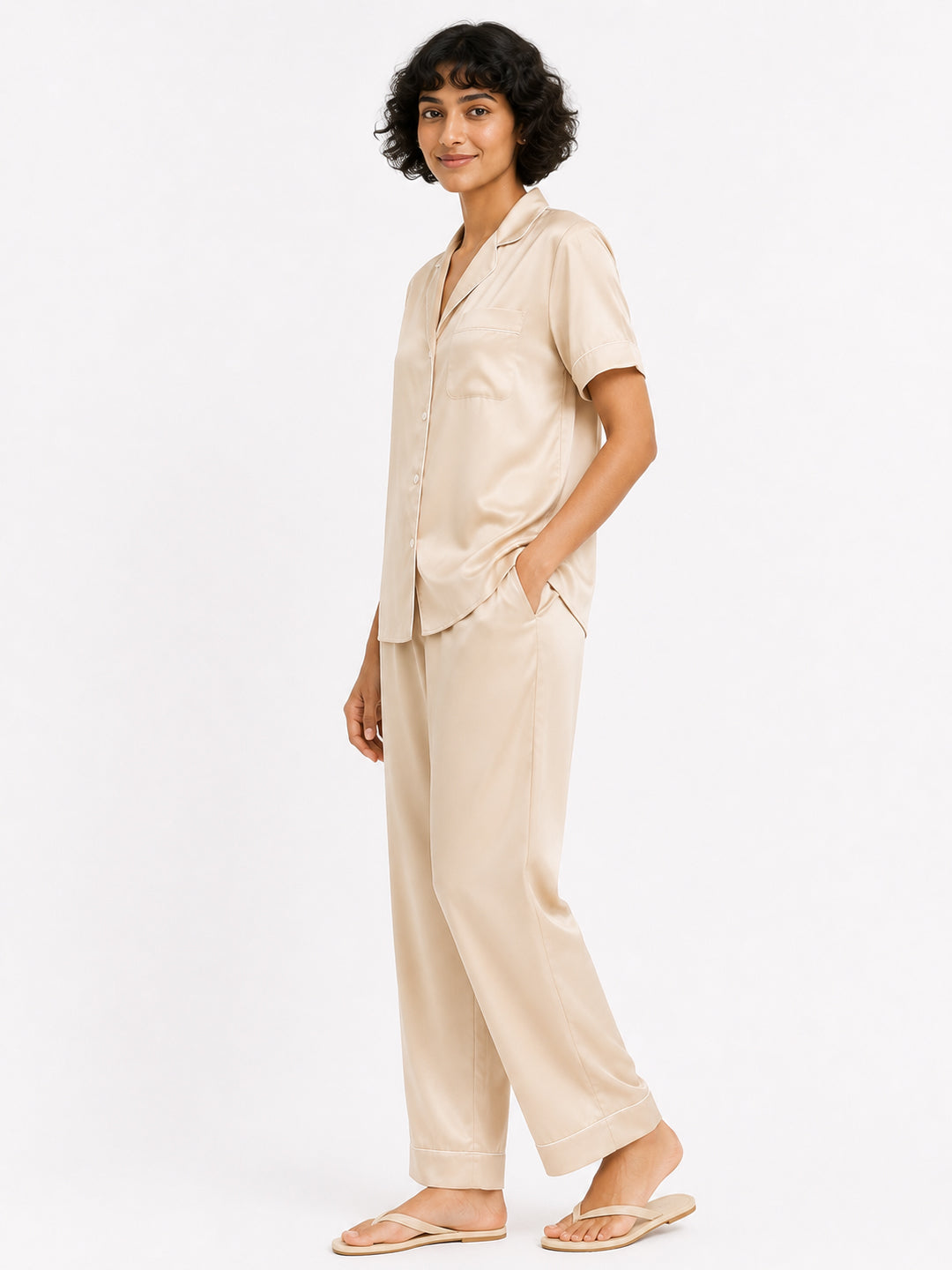 Aurore Satin Pajama Set