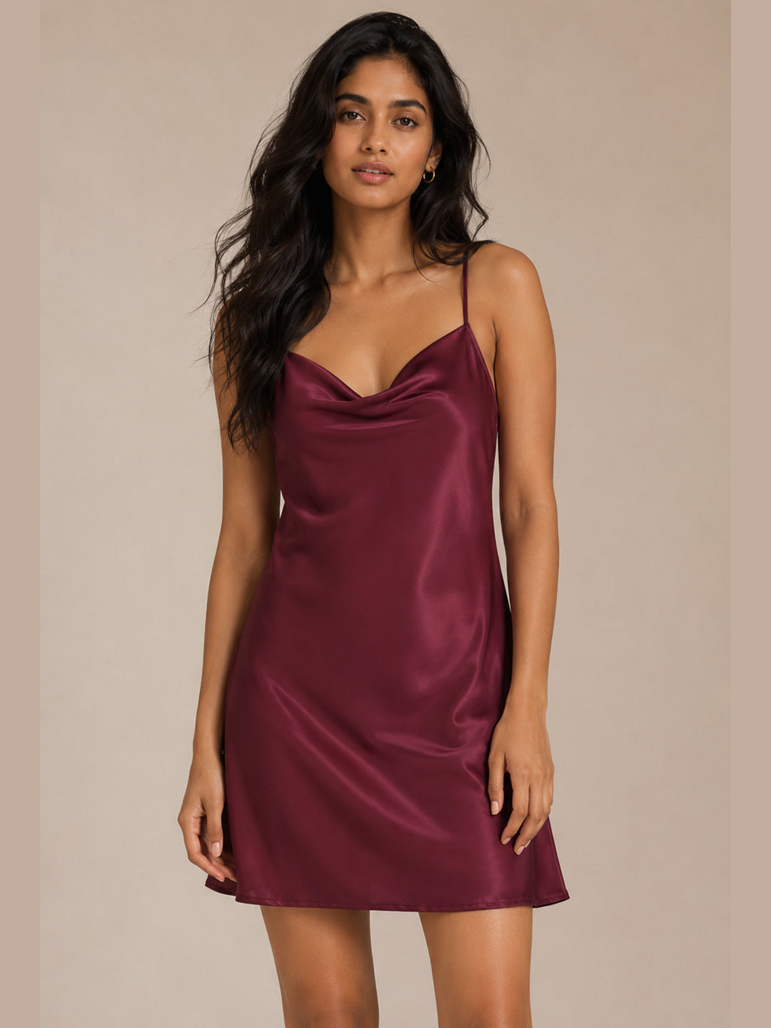 Claret Slip Dress