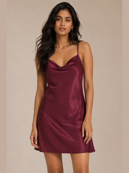 Claret Slip Dress