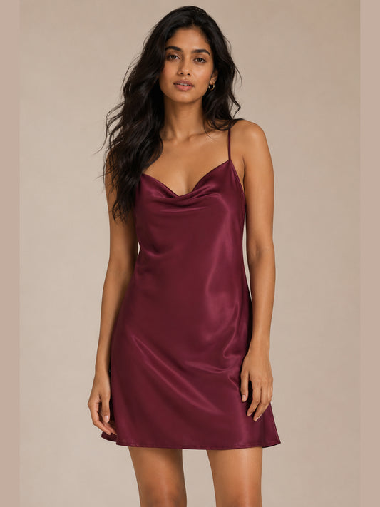 Claret Slip Dress