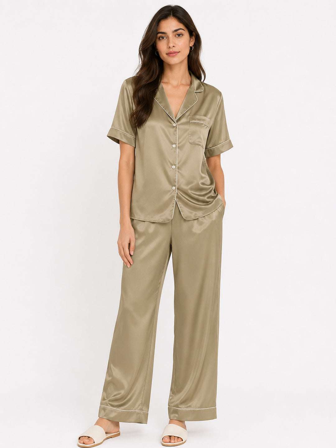 Cypress Satin Pajama Set