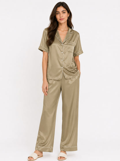 Cypress Satin Pajama Set