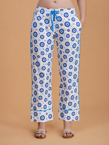 Blue Nazar Cotton Pajama Set