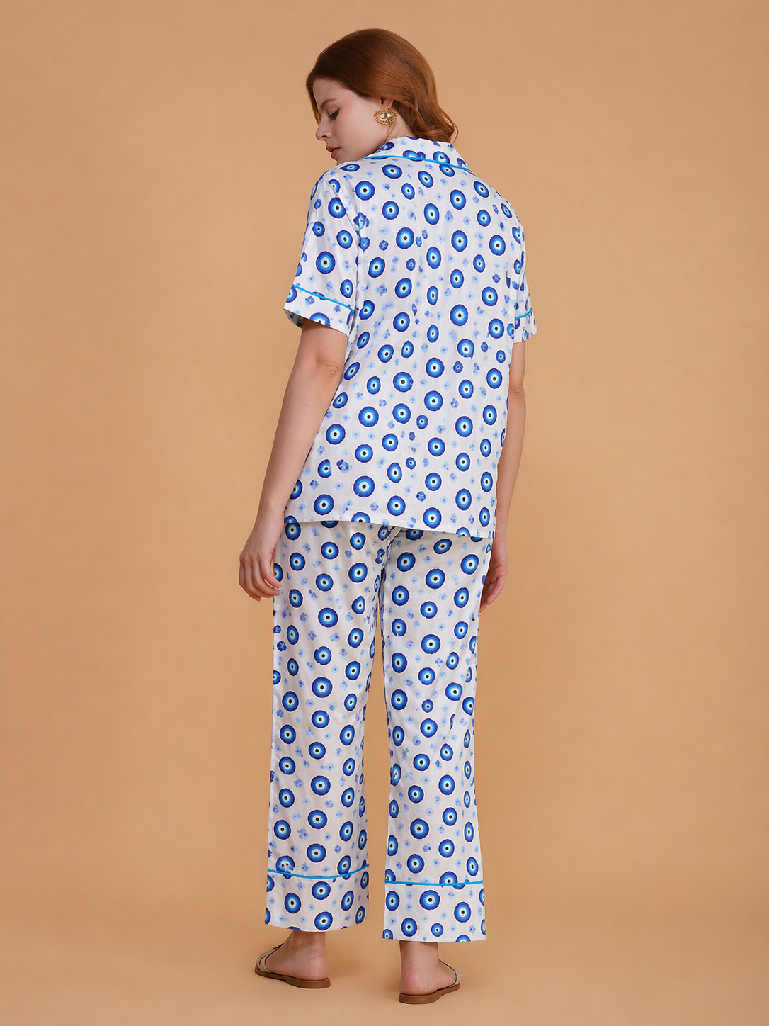 Blue Nazar Cotton Pajama Set