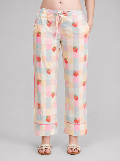 Strawberry Dream Cotton Pajama Set