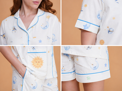 Daydream Celestial Cotton Short Set