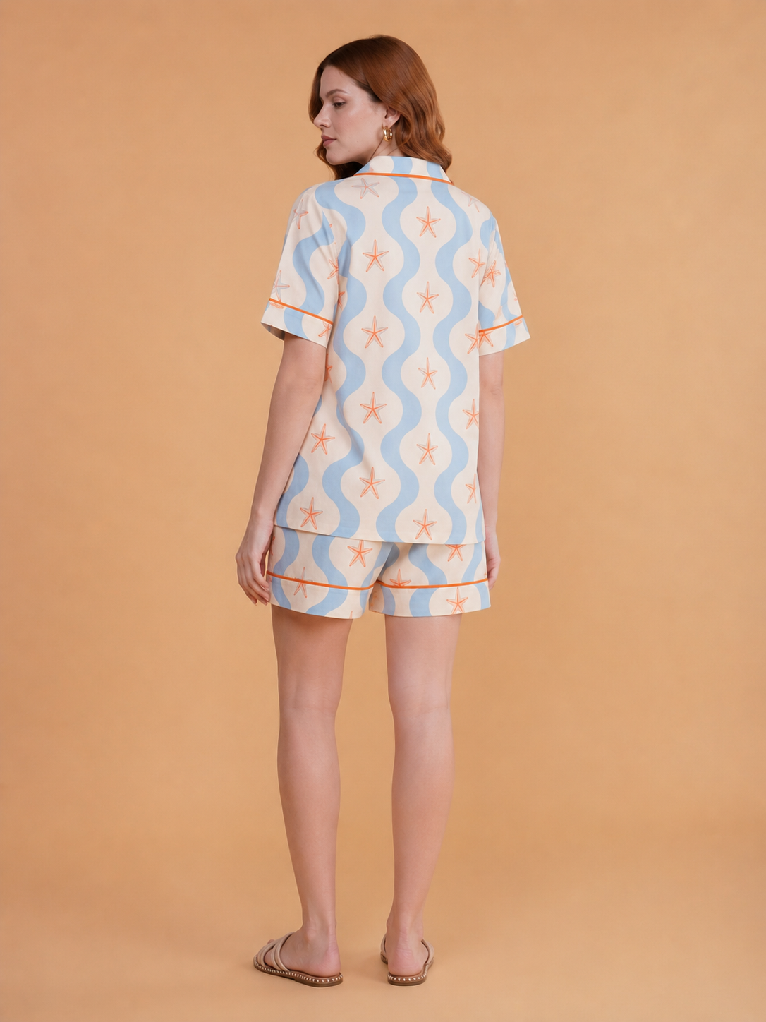 Seabreeze Stripe Cotton Short Set