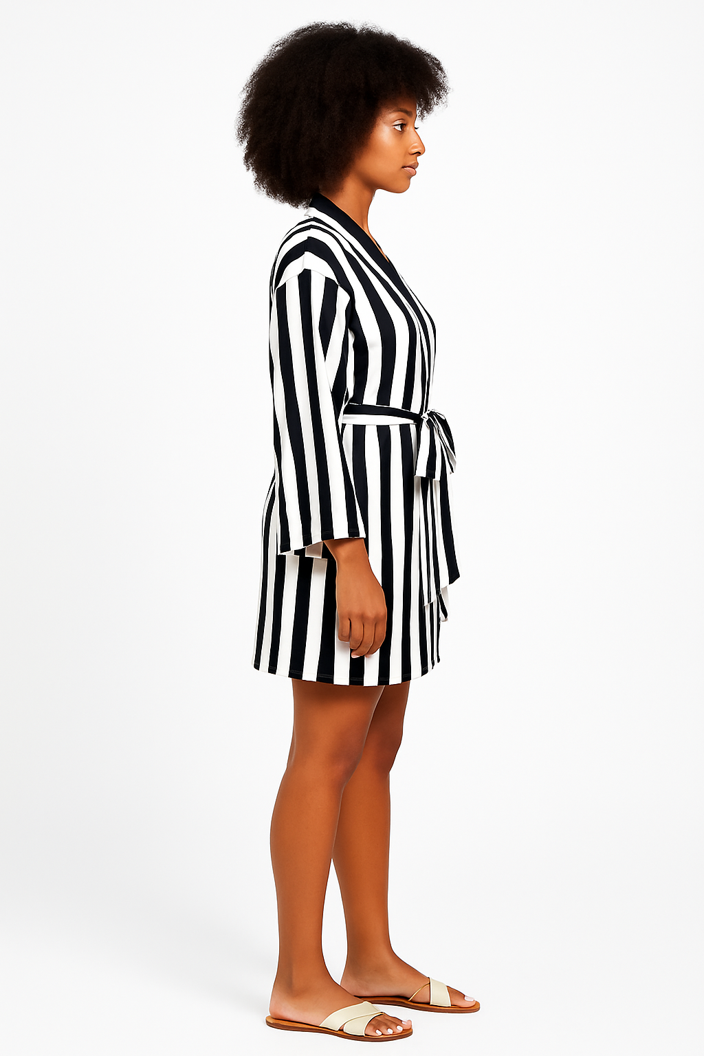 Monochrome Luxe Robe