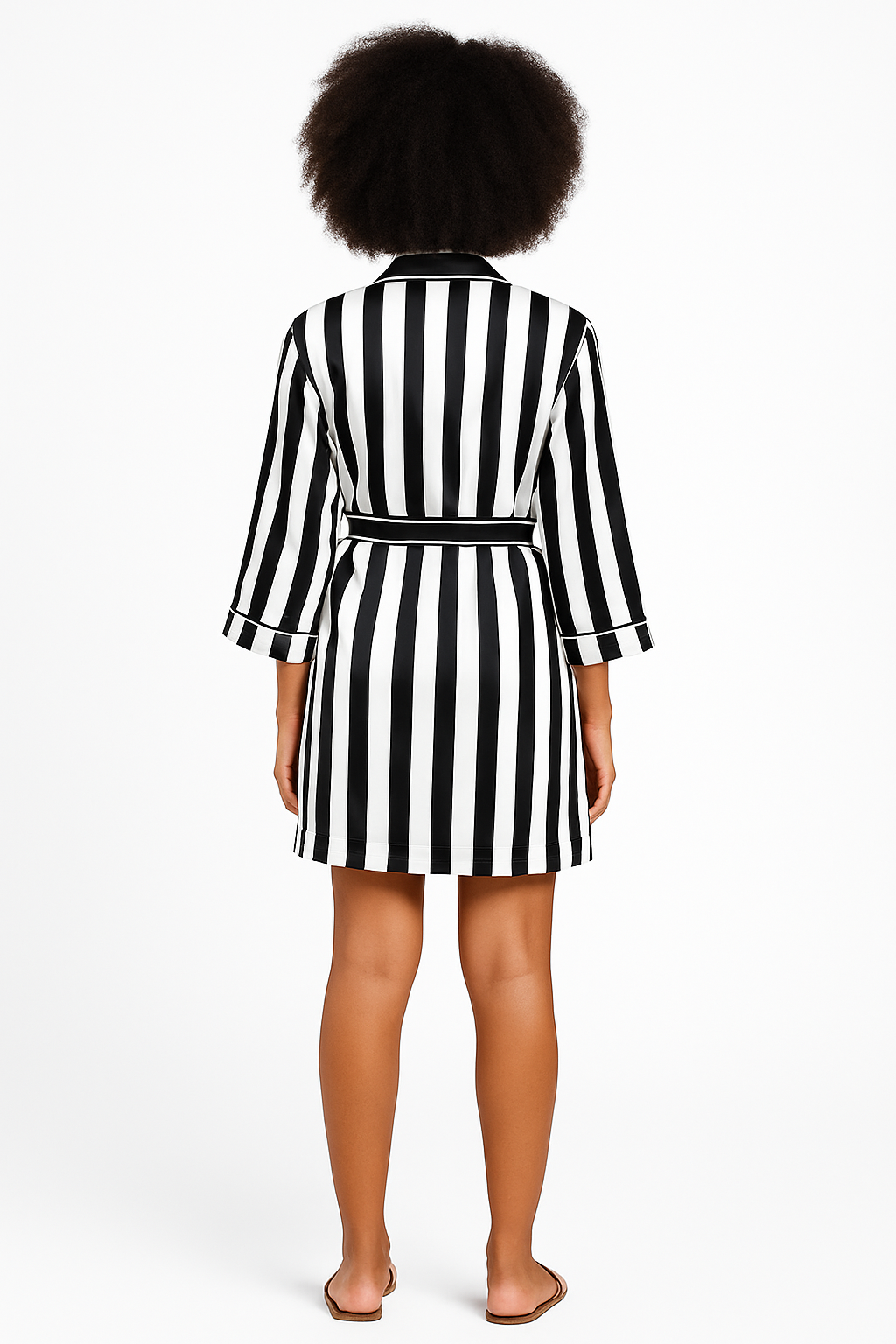 Monochrome Luxe Robe