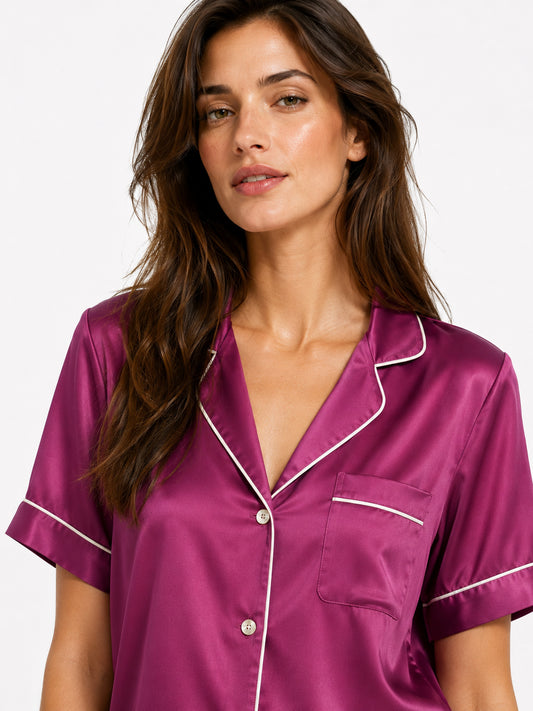 Dahlia Satin Pajama Set