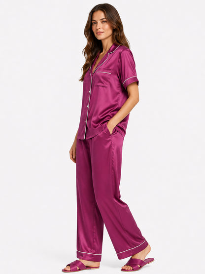 Dahlia Satin Pajama Set