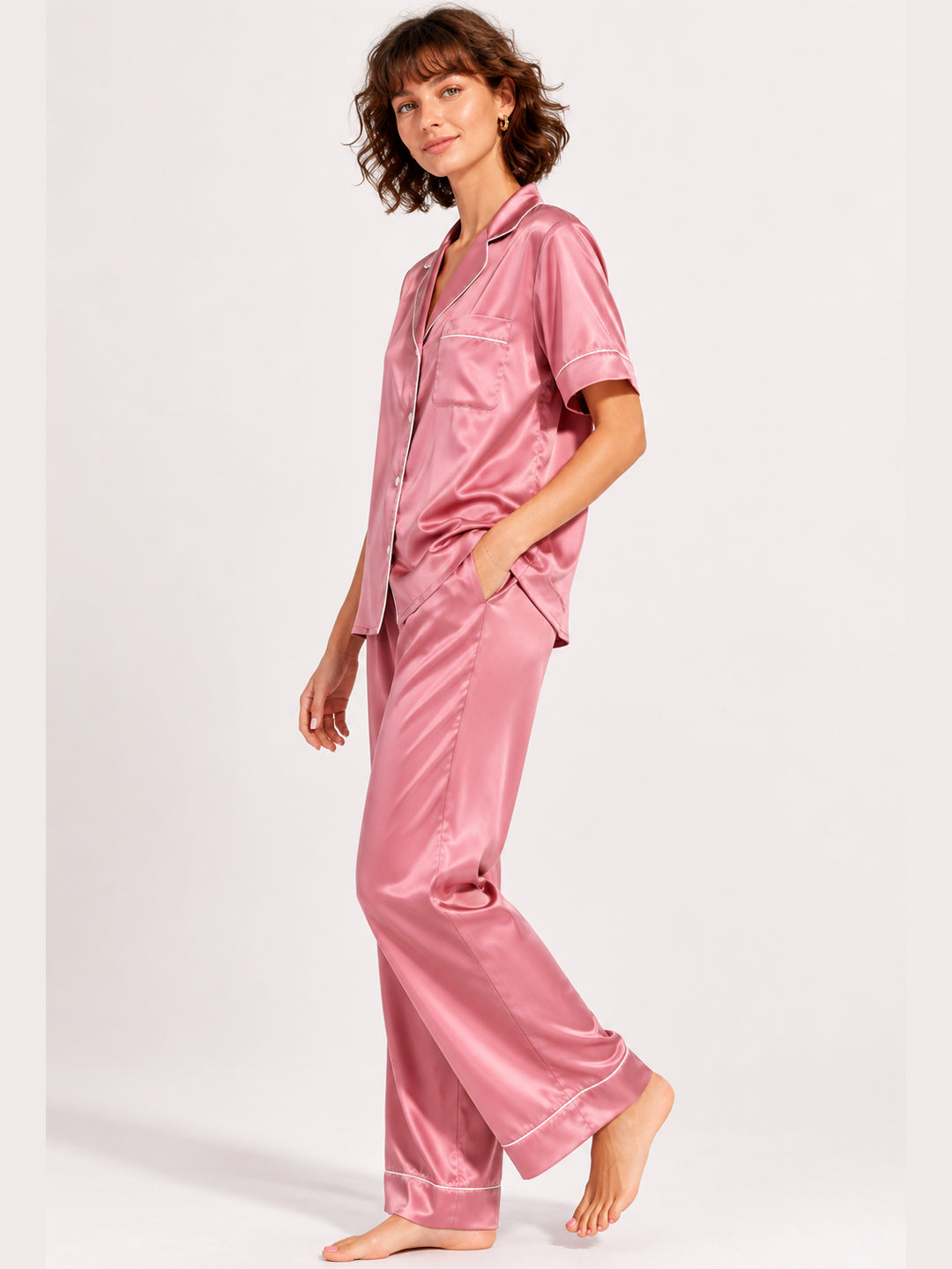 Cameo Satin Pajama Set